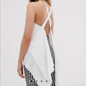 Cross cross back open floaty top